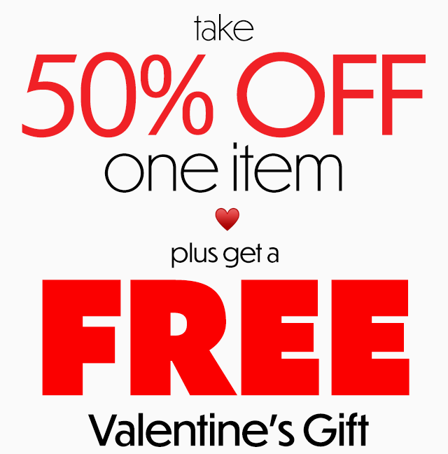 50% OFF one item v plusgeta Valentine's Gift 