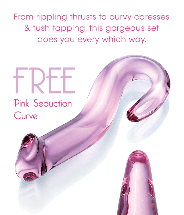 From rippling thrusts to curvy caresses tush tapping, this gorgeous set does you every which way. T RLE Pink Seduction Curve 